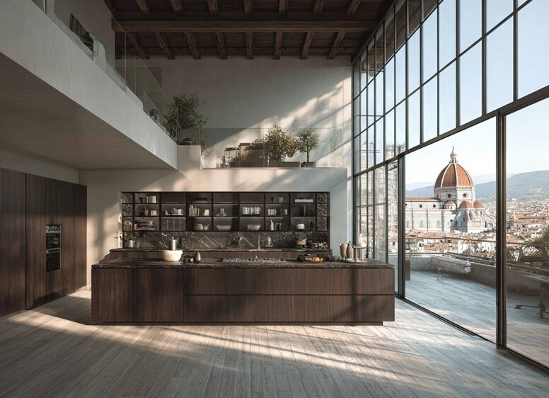 Brown Kitchen Cabinets